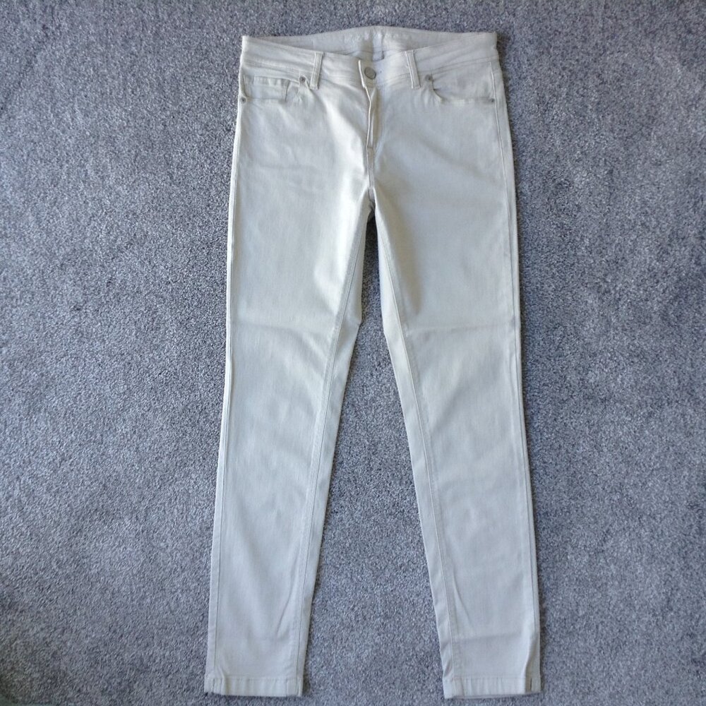 ⭐RAFFAELLO ROSSI “VIC” COLOURED DENIM PANTS In Cream, size 8⭐